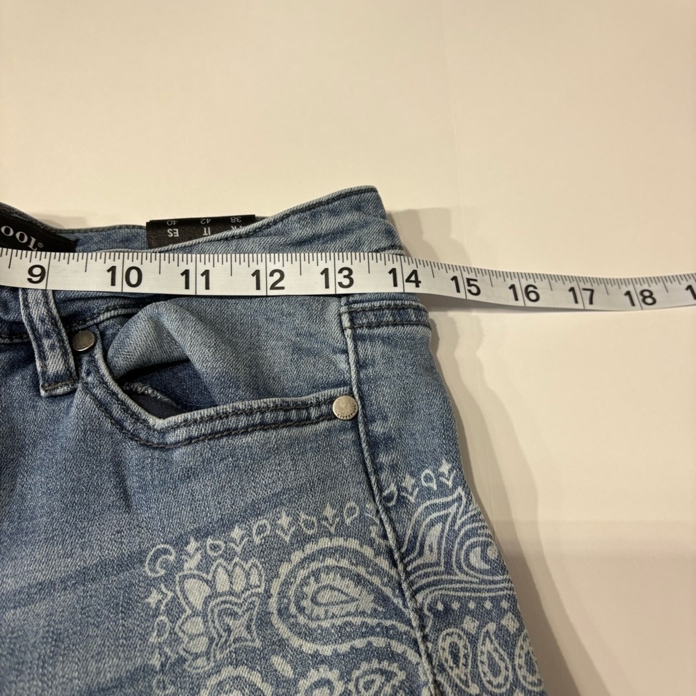 Liverpool Bandana Print Jeans | Paisley Patchwork Denim | Size 6 - Picture 9 of 13